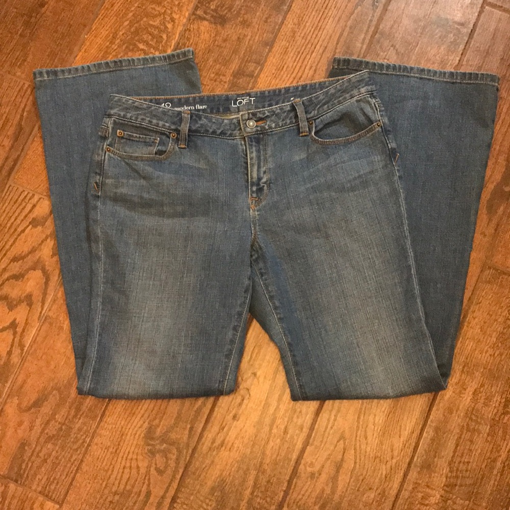 Loft modern flare jeans